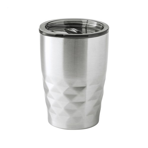 Cupper koper geïsoleerde thermobeker, zilver