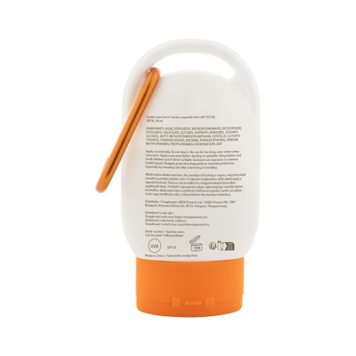 Suntox sunscreen lotion, orange