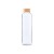Bokol glazen fles, transparant