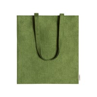 Sativy hemp shopping bag, green