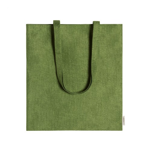 Sativy hemp shopping bag, green
