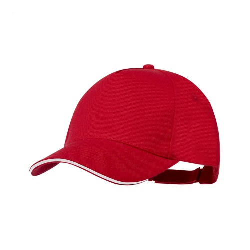 Aaron RPET baseball cap, red