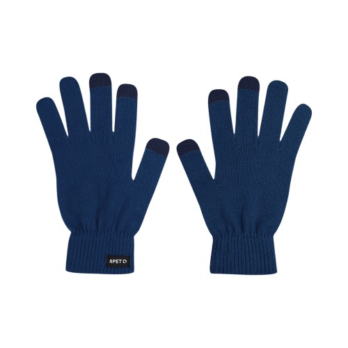 Retouch RPET touchscreen-handschoenen, donker blauw