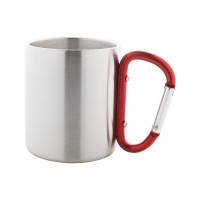 Cadisha stainless steel mug, red