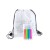Carle colouring drawstring bag, white