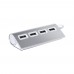 Wudge USB hub, silver
