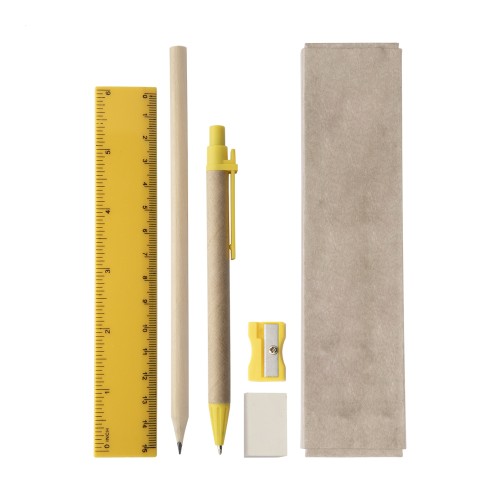 Monoli stationery set, yellow
