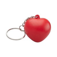 Cutix antistress ball with keyring, red