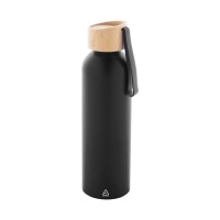 Ralusip Plus gerecyclede aluminium fles, zwart