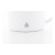 Hossa recycled stainless steel mug, white