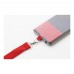Revent Call RPET mobiele houder lanyard, rood