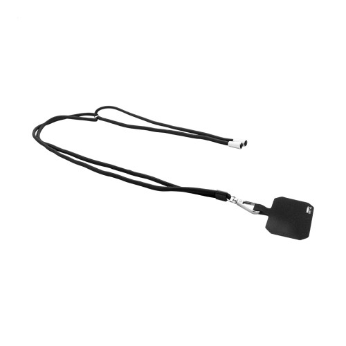 Corphon RPET mobile holder lanyard, black