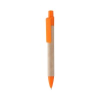 Reflat recycled paper ballpoint pen, natural