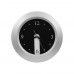 Brattain wall clock, silver