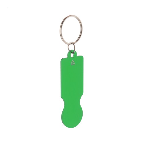 RaluCart trolley coin keyring, green