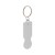 RaluCart trolley coin keyring, silver