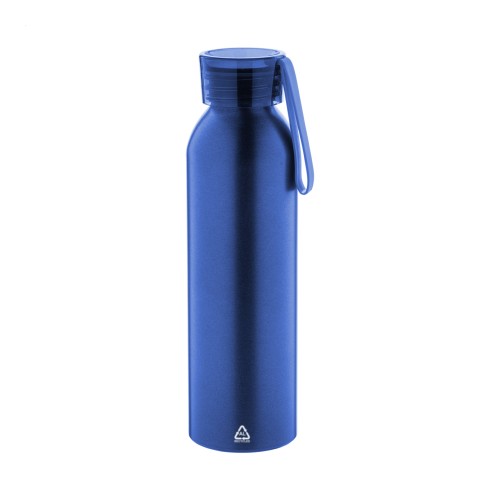 Ralusip gerecyclede aluminium fles, blauw
