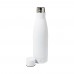 Rubbar Fles van gerecycled roestvrij staal, wit