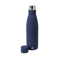 Rubbar recycled stainless steel bottle, dark blue