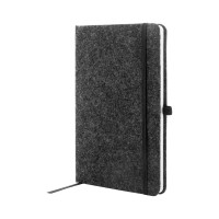Refelt Note A5 RPET vilten notitieboekje, donker grijs