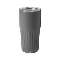 Streaky Tall thermo cup, dark grey