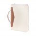 Carbasa Zip recycled canvas document folder, natural