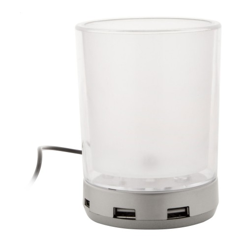 Tobi pen holder with USB hub, transparent