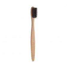 Boohoo Mini Bambus-Zahnbürste für Kinder, schwarz
