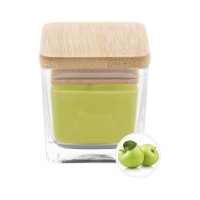 Cubama candle. green apple, green