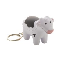 Milky antistress keyring, white