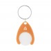 Neppy RABS trolley coin keyring, orange