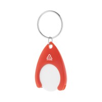 Neppy RABS trolley coin keyring, red