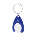 Neppy RABS trolley coin keyring, blue