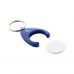 Neppy RABS trolley coin keyring, blue