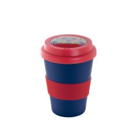 CreaCup Mini customisable thermo cup. cup, blue